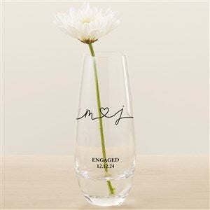 Drawn Together By Love Personalized Printed Bud Vase - 30887