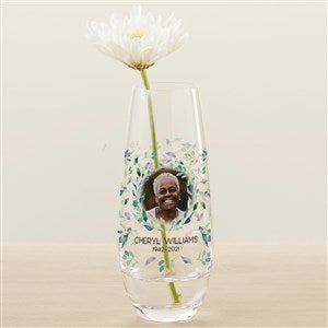 Serene Memorial Personalized Printed Photo Bud Vase - 30888