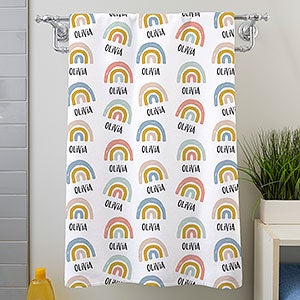 Boho Rainbow Personalized 30x60 Bath Towel - 30941-S