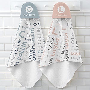 Youthful Name Personalized Baby Hooded Bath Towel - 30979
