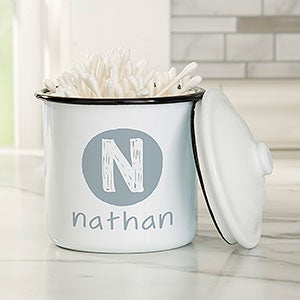 Youthful Name Personalized Enamel Jar - Small Canister - 30991-S