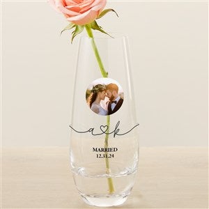 Drawn Together By Love Photo Personalized Printed Bud Vase - 31273