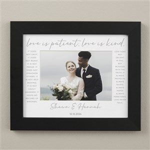 Love Is Patient Personalized Horizontal Matted Frame - 8x10 - 31316H-8x10