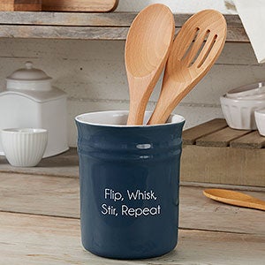 Personalized Classic Utensil Holder - Navy - 31335N-U