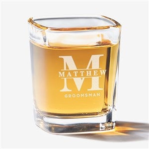 Lavish Groomsmen Wedding Personalized Shot Glass - 31621