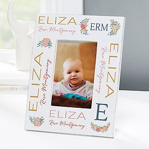 Blooming Baby Girl Personalized 4x6 Tabletop Frame - Vertical - 31985-TV