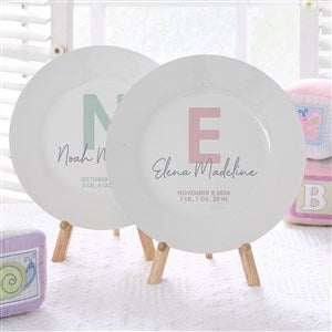 Simple and Sweet Personalized Baby Plate - 32065
