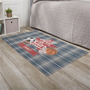 All-Star Sports Baby Personalized Nursery Area Rug- 2.5’ x 4’ - 32067-S