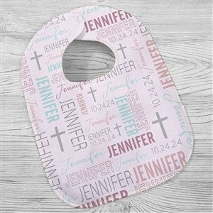 Christening Day For Her Personalized Baby Bib - 32069-B