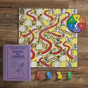 Chutes & Ladders® Personalized Vintage Bookshelf Edition Board Game - 32093