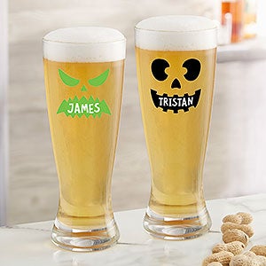 Jack-o-Lantern Personalized 20oz. Pilsner Glass - 32124-P