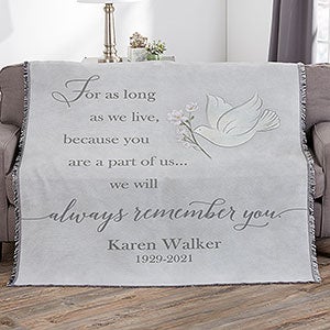 Always Remember You Personalized 56x60 Woven Throw - 32218-A