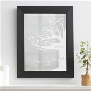 Our Family Tree Engraved Wall Mirror - 32338