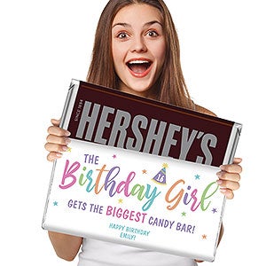 Pastel Birthday Celebration Personalized 5 lb. Hershey Bar - 32461D