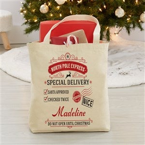 Special Delivery Personalized Canvas Tote Bag- 20