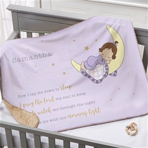 Precious Moments® Bedtime Personalized Baby Girl 30x40 Sherpa Blanket - 32609-SS