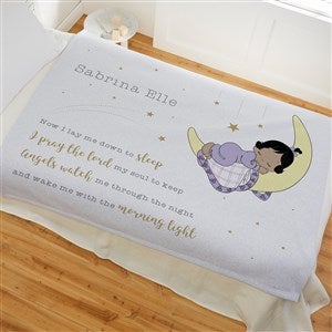 Precious Moments Bedtime Personalized Baby Girl 50x60 Sweatshirt Blanket - 32609-SW