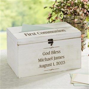 Write Your Own Personalized Religious Wood Card Box - 32858