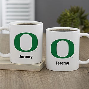 NCAA Oregon Ducks Personalized Coffee Mug 11 oz.- White - 33019-S