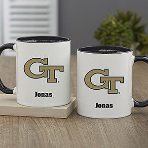 NCAA Georgia Tech Yellow Jackets Personalized Coffee Mug 11oz. - Black - 33041-B