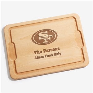 NFL San Francisco 49ers Personalized Hardwood Cutting Board- 12x17 - 33425