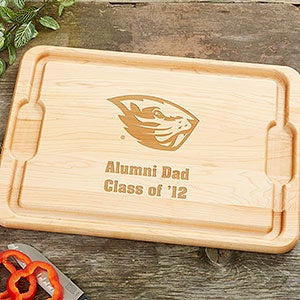NCAA Oregon State Beavers Personalized Hardwood Cutting Board- 15x21 - 33449-XL