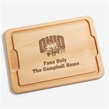 NCAA Ohio Bobcats Personalized Hardwood Cutting Board- 12x17 - 33459