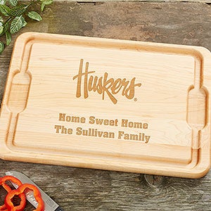 NCAA Nebraska Cornhuskers Personalized Maple Cutting Board 12x17 - 33470