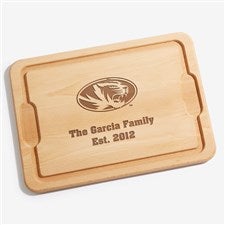 NCAA Missouri Tigers Personalized Hardwood Cutting Board- 12x17 - 33473