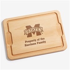 NCAA Mississippi State Bulldogs Personalized Hardwood Cutting Board- 12x17 - 33480