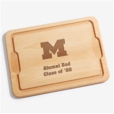 NCAA Michigan Wolverines Personalized Hardwood Cutting Board- 12x17 - 33481