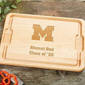 NCAA Michigan Wolverines Personalized Hardwood Cutting Board- 12x17 - 33481