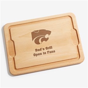 NCAA Kansas State Wildcats Personalized Hardwood Cutting Board- 12x17 - 33484