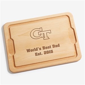 NCAA Georgia Tech Yellow Jackets Personalized Hardwood Cutting Board- 12x17 - 33493