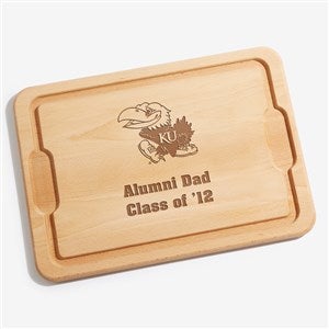 NCAA Kansas Jayhawks Personalized Hardwood Cutting Board- 12x17 - 33494