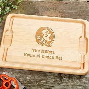 NCAA Florida State Seminoles Personalized Hardwood Cutting Board- 12x17 - 33499