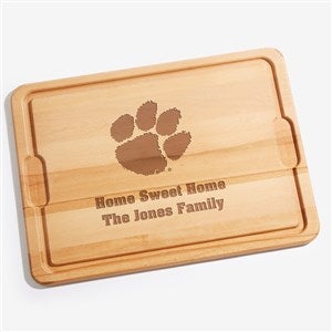 NCAA Clemson Tigers Personalized Hardwood Cutting Board- 15x21 - 33501-XL