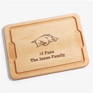 NCAA Arkansas Razorbacks Personalized Hardwood Cutting Board- 12x17 - 33504