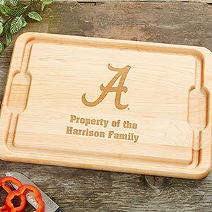 NCAA Alabama Crimson Tide Personalized Hardwood Cutting Board Board- 12x17 - 33506