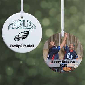 NFL Philadelphia Eagles Personalized Photo Ornament - 2 Sided Glossy - 33602-2S