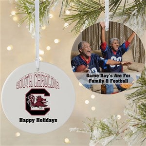 NCAA South Carolina Gamecocks Personalized Photo Ornament - 2 Sided Matte - 33612-2L