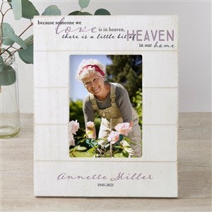 Heaven In Our Home Personalized Memorial Shiplap Picture Frame- 5x7 Vertical - 33626-5x7V