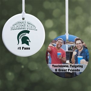 NCAA Michigan State Spartans Personalized Photo Ornament-2.85