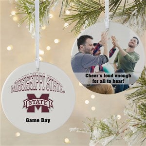 NCAA Mississippi State Bulldogs Personalized Photo Ornament-3.75