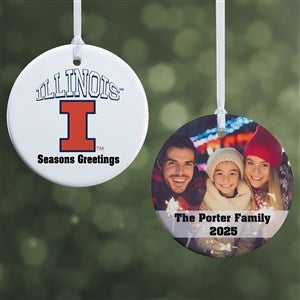 NCAA Illinois Fighting Illini Personalized Photo Ornament-2.85