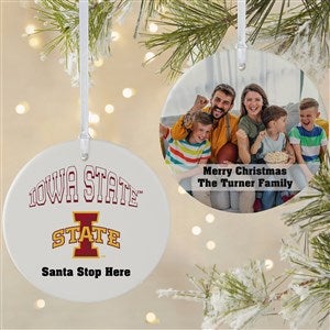 NCAA Iowa State Cyclones Personalized Photo Ornament-3.75