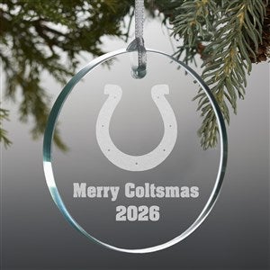 NFL Indianapolis Colts Personalized Premium Glass Ornament - 33718-P