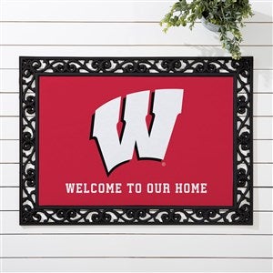 NCAA Wisconsin Badgers Personalized Doormat- 18x27 - 33753
