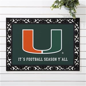 NCAA Miami Hurricanes Personalized Doormat- 18x27 - 33782