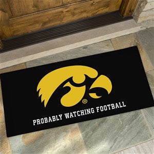 NCAA Iowa Hawkeyes Personalized Oversized Doormat - 24x48 - 33791-O